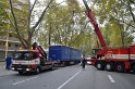 LKW verliert Auflieger Koeln Boltensternstr Pasteurstr P1996